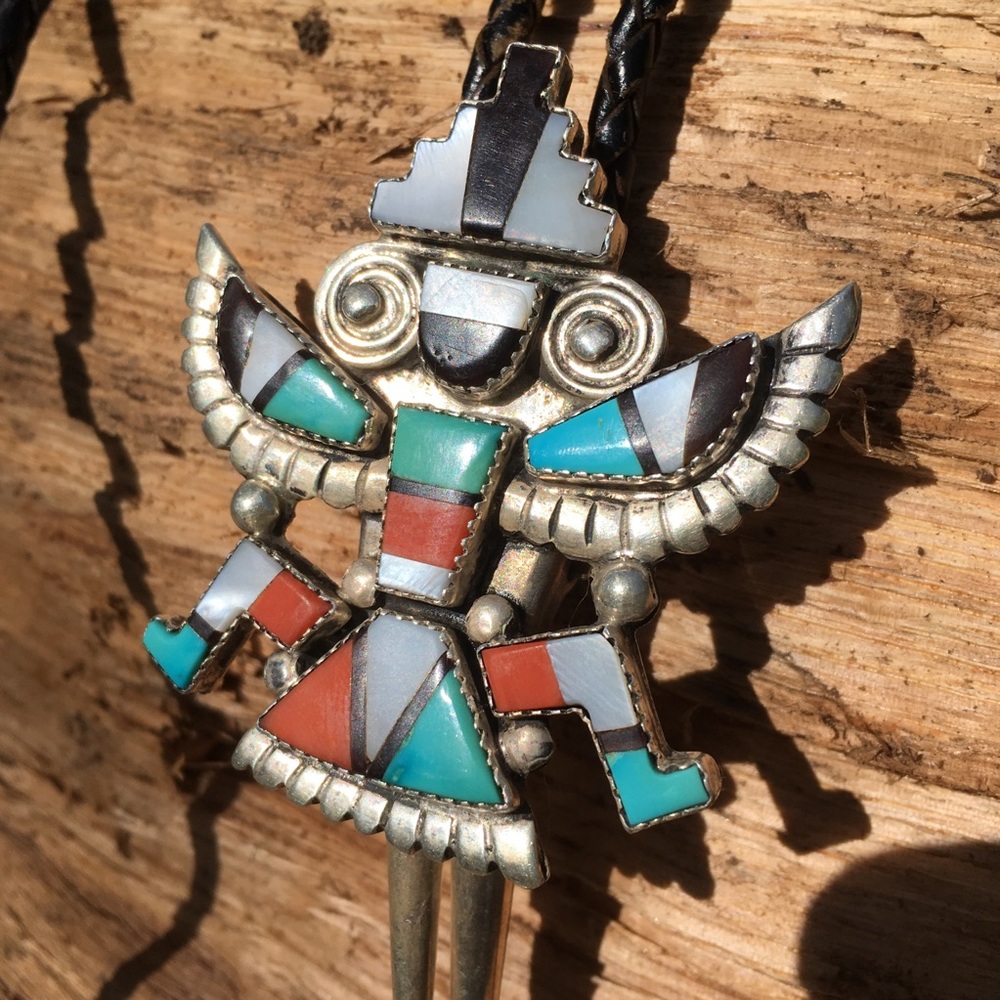 Zuni Pueblo Knife Wing - REAL stones